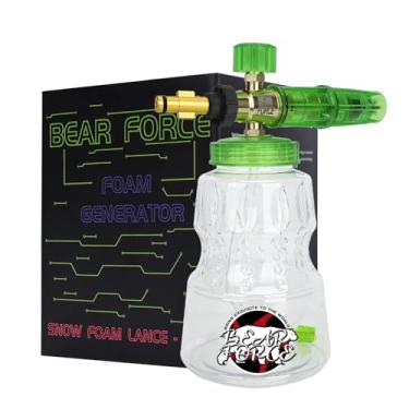 Imagem de BEAR FORCE Canhão de espuma verde para lavadoras de pressão, bocal de 1,25 mm e 1,10 mm, até 4000psi, lança de espuma de neve com garrafa de 940 ml