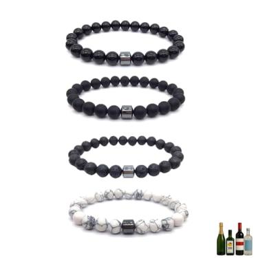 Imagem de TACBSP Conjunto de pulseiras antiálcool Glame para reduzir o desejo de beber e parar de beber álcool manifestação, One Size, Pedra, Sem Pedra Preciosa