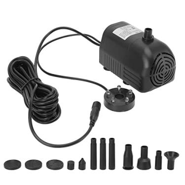 Imagem de Bomba de água solar durável fonte sem escova para jardim DC 6V-24V bomba de água decorativa para tanques de peixes fontes ABS