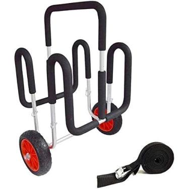 Imagem de Rziioo Sup Trolleys Inflável Std Up Paddle Board Carrinho De Alumínio Hd Truck Para Caiaque Prancha De Surf Coe Jon Boat