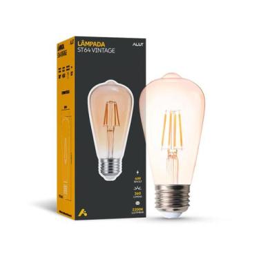 Imagem de Lampada Led Filamento ST64 4w 2200k Branco Quente E27 110v/220v Bivolt