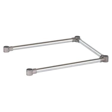 Imagem de DuraSteel Suporte de mesa de trabalho de base aberta - Suportes transversais de perna estabilizadores de mesa de 76 x 61 cm - Serve para mesa de trabalho comercial de aço inoxidável ou madeira de