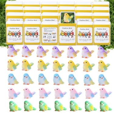 Imagem de 10 Set Positive Bird Gifts Bulk Employee Appreciation Gifts Box Breathing Gift Bulk for Coworker Team Back to School Desk Pets Thank You Teacher Student Bird Ornaments with Cheer up Card Box