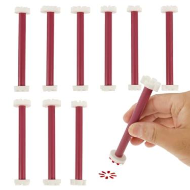 Imagem de 10 ferramentas de pontilhamento de flores de ponta dupla, 20 formas de canetas de pontilhar, ferramenta de arte de mandala para pedras, ferramentas de relevo, pontas de pétalas de flores para pintar