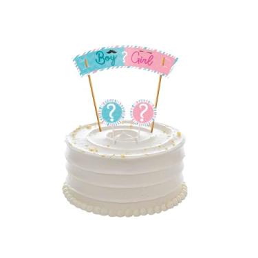 Imagem de DECORACAO DE BOLO CHA REVELACAO 01 un.