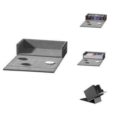 Imagem de Mage Tech Caixa de dados de bolso (módulo aventureiro) - rastreador de vida integrado - serve para 15 dados de contador (15 mm) ou mais de 30 cartas sem manga - Armazena dentro do Adventurer - MTG