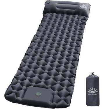 Imagem de Colchão Inflável para Camping, Leve e Confortável, Inclui Bomba e Bolsa de Transporte