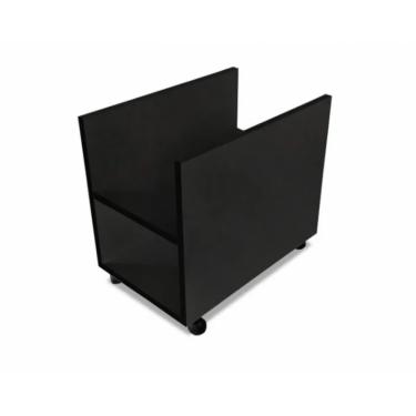 Imagem de Suporte de Cpu Com Rodizio Preto Em Mdf