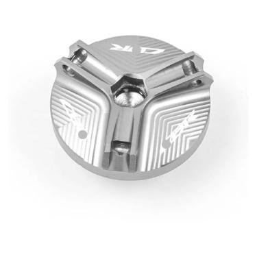 Imagem de Compatível com CBR 1000RR 1000 RR 2005-2018 Tampa de enchimento de óleo de motocicleta cilindro mestre tampa de reservatório de fluido de freio meia CBR1000RR (1 plugue prata)