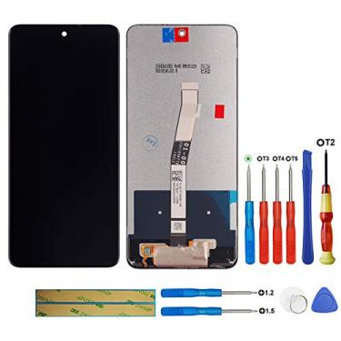 Imagem de swark Visor LCD compatível com Xiaomi Redmi Note 9S M2003J6A1G / Xiaomi Redmi Note 9 Pro M2003J6B2G (preto sem moldura visor LCD tela sensível ao toque digitalizador montagem vidro + ferramentas