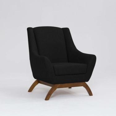 Imagem de Poltrona para Sala de Estar Base em Madeira Juliet - Domi