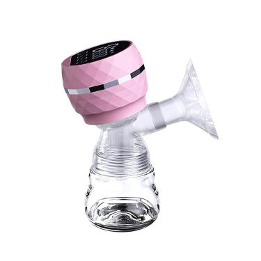 Imagem de Bomba Tira Leite Rosa Automática 180ml com LED Portátil Protetor de Mama e Mamadeira