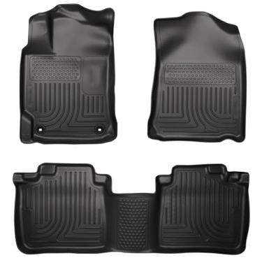 Imagem de Husky Liners 98901 Black Weatherbeater Front & 2º Seat Floor Liners Fits 2012-2017 Toyota Camry