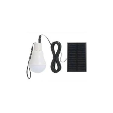Imagem de Lâmpada LED de painel solar Camping 800mAh com entrada de 5V - Lightbe
