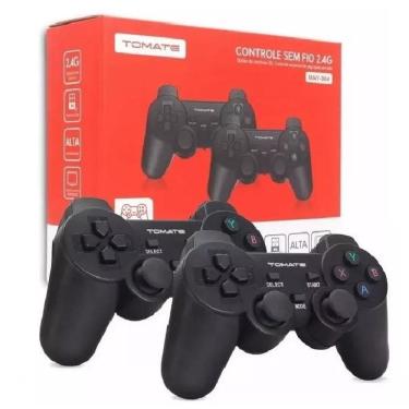 Imagem de Kit 2 Controles Sem Fio Tomate 2.4ghz Game Pad Joystick Usb