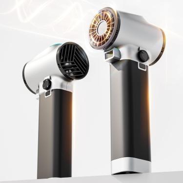 Imagem de Xoopon Soprador de secador turbo grande para carro, 200 MPH e impulso instantâneo máximo de 1,3 kg, com luz COB e alça de silicone, motor sem escovas de 64 mm, soprador de carro de velocidade