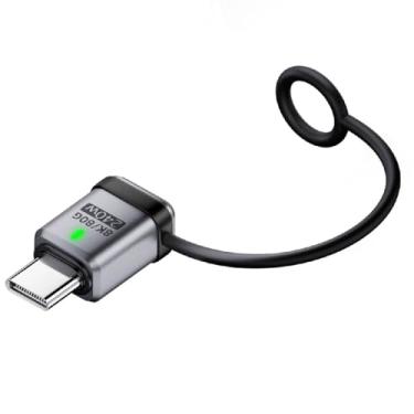 Imagem de cablecc Adaptador de extensão 240W USB5.0 80Gbps macho para fêmea reto com cordão chaveiro 16K 8K 5K compatível com USB 4.0 Thunderbolt3/4/5