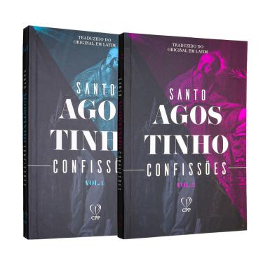 Imagem de Box Confissões de Santo Agostinho 2 Volumes Capa Brochura