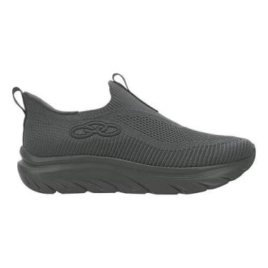 Imagem de Tênis Olympikus Clic Slip On Masculino Chumbo Caminhada, Chumbo, 41