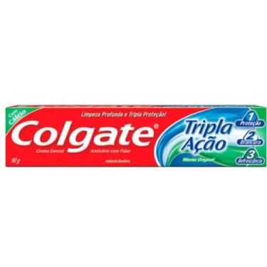 Imagem de Pasta de dente Tripla Ação Menta  90g. - Colgate tripla ação 90g