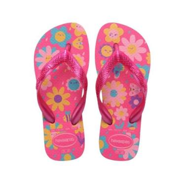 Imagem de Chinelo Infantil Havaianas REF: KIDS FLORES, Rosa, 27