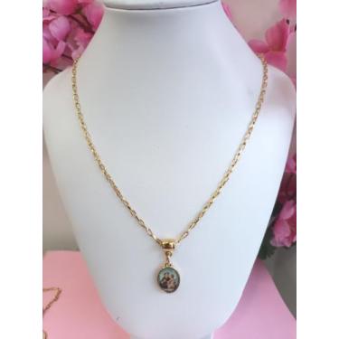 Imagem de Colar Santo Antônio semijoia - Val store