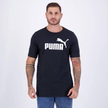 Imagem de Camiseta Puma ESS Logo Preta e Branca, EG