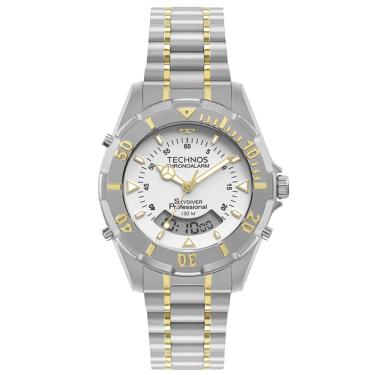 Imagem de Relógio Technos Masculino Ref: Wt2050agn/1b Skydiver Anadigi Bicolor
