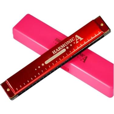 Imagem de Gaita 24 Furos C Chave Gaita Polifônica Para Iniciantes, Black