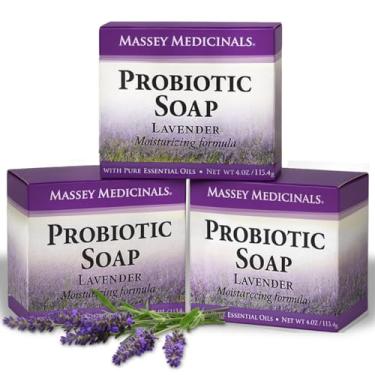 Imagem de Candida Freedom Sabonete Probiótico Natural Massey – Perfumado de lavanda – Para homens e mulheres de todas as idades – Essencial corporal refrescante com ingredientes 100% naturais – Barra de 118 ml