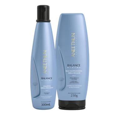 Imagem de Kit Balance System Shampoo 300ml Balm Multifuncional 250g - Aneethun