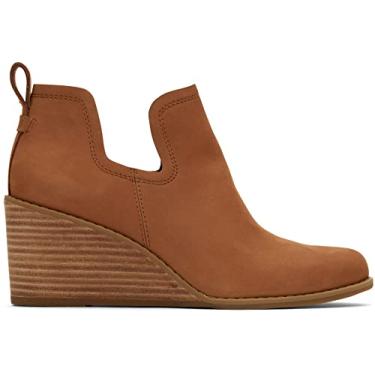 Imagem de TOMS Bota feminina Kallie, Nobuck de couro oleado caramelo, 8.5