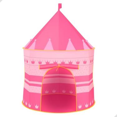 Imagem de Barraca Infantil Azul ou Rosa Colorido Princesa, Linda Toca Barraca Para Meninos E Meninas, Presente Para Meninos E Meninas, Brinquedoteca Para Casa Ao Ar Livre. (Rosa)