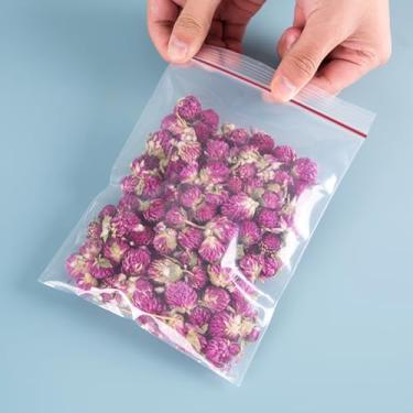 Imagem de 100 sacos ziplock, pequenos sacos de plástico, pequenos sacos de joias, sacos pequenos com zíper, 5,8 x 3,8 cm