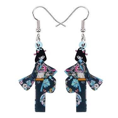 Imagem de Brincos de boneca quimono estilo japonês anime acrílico pingente de desenho animado joias presentes para mulheres, Medium, Acrílico, Sem pedra preciosa