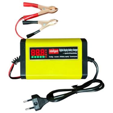 Imagem de Carregador de Bateria 12v Inteligente com Display informativo Para Carro, Moto, Caminhao – Bivolt com Proteção Contra Super Aquecimento, Sobrecarga Curto Cirquito - Linha Premium