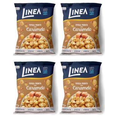 Imagem de Linea Pipoca de Caramelo 50g - kit c/ 4 unds