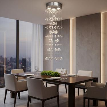 Imagem de Lustre Para Sala, Quarto, Hall, Sala De Jantar,em Cristal K9