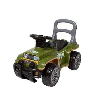 Imagem de Jip Jip Carrinho de Passeio Infantil, Verde Musgo, com Empurrador Removível, Buzina e Porta-Objetos, Suporta até 30kg, para Crianças a partir de 9 Meses