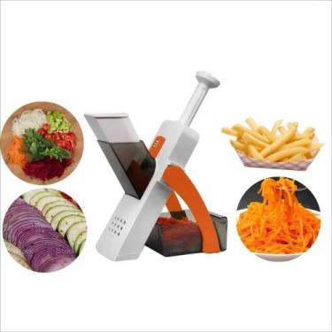 Imagem de Cortador Fatiador de Legumes Verduras Frutas Mandoline Laranja - Unive