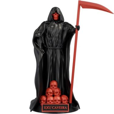 Imagem de Estátua Exu Caveira Imagem Umbanda Candomblé - Versão 3 (Cor Nox Sanguine)