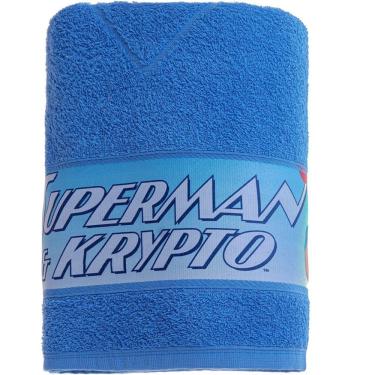 Imagem de Toalha De Banho Bene Casa Superman 90%algodão 340g-m² 70x110cm Superman&krypto Voo