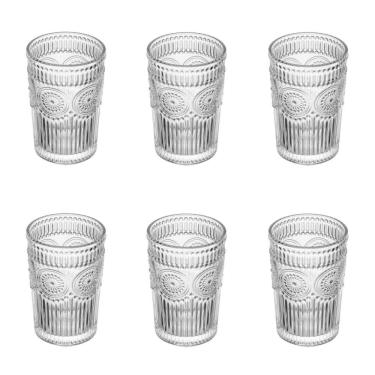 Imagem de Conjunto De Copos De Vidro Para água 6 Peças 380 Ml Mandala Wolff