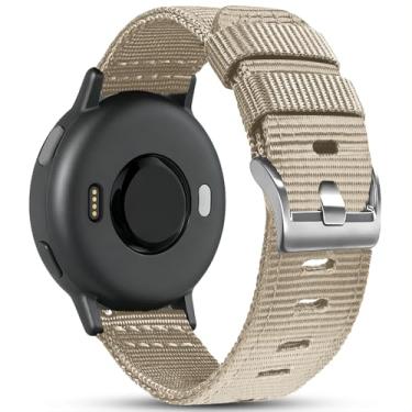 Imagem de Pulseira de relógio de nylon resistente ao desgaste de 20 mm compatível com Garmin Vivoactive 5 Vivoactive 6, nylon resistente para Forerunner 55/165/245/Venu/Venu Sq/Vivoactive 3 Farbic