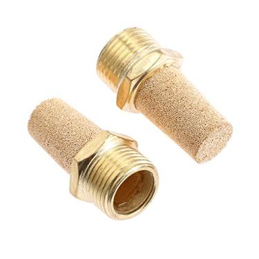 Imagem de 1/2/ 5PCS M5 1/8"1/4" 3/8"1/2" 3/4"1" Rosto de bronze de latão Silenciadores pneumáticos de silenciadores de ruído Filtro de ruído Redutor YYDFPIIA (Color : BSL 03 2Pcs)