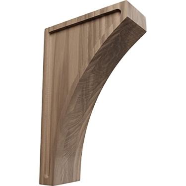 Imagem de Ekena Millwork Corbel de madeira CORW03X07X12LWWA, 7,6 cm L x 18,8 cm P x 30,4 cm A, nogueira