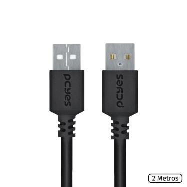 Imagem de Cabo De Dados Usb A 2.0 Macho 2m - Puam2-2