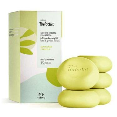 Imagem de Sabonete em Barra Natura Tododia Capim Limão e Hortelã 5un