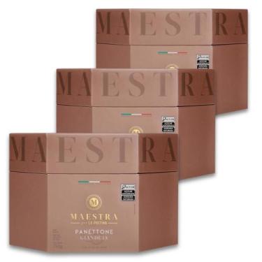 Imagem de Panettone La Pastina Maestra Gianduia Kit 3 caixas 750g - 11575, Maest