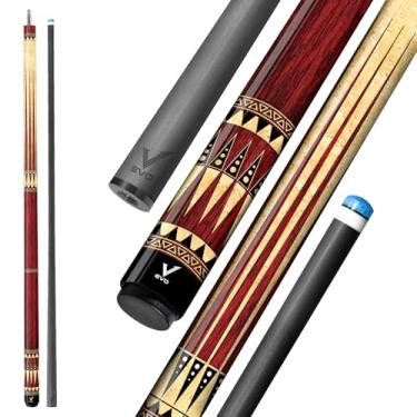 Imagem de Taco de sinuca EVO Warrior de fibra de carbono, bastões de baixa deflexão com junta de 3/8 x 8 pinos e ponta de 12,5 mm, ponta padrão TIME